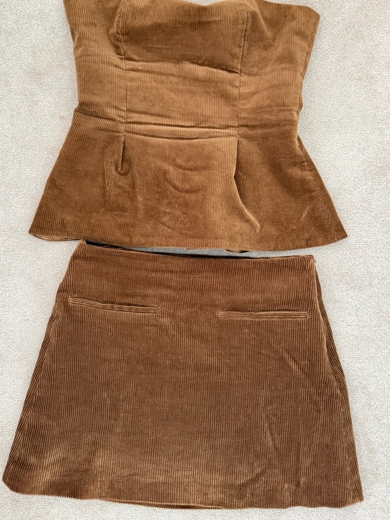 Zara Dresses & Skirts - Zara Brown Corduroy Mini Skirt